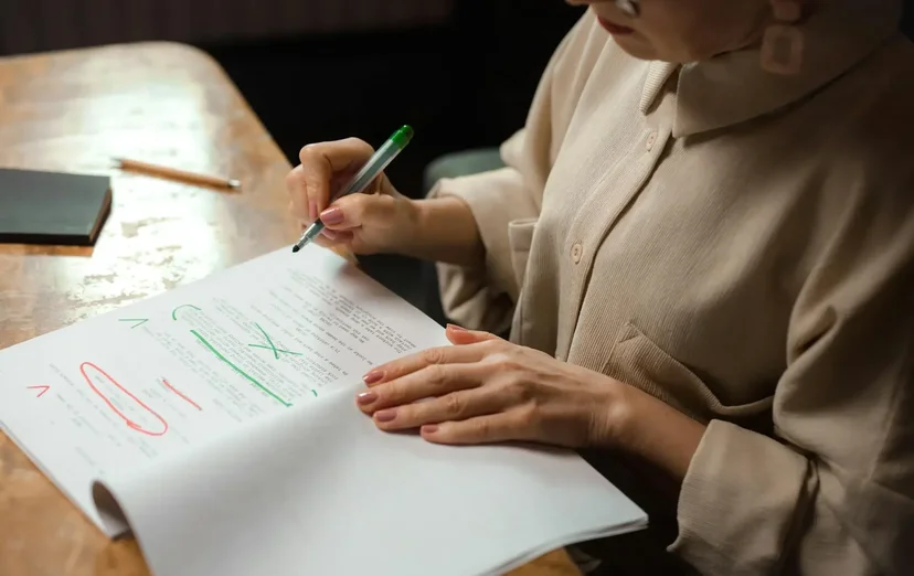 Ne rien préparer, ne rien corriger soi-même ! 