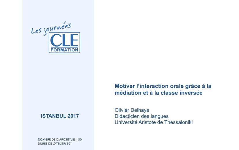 Motiver l'interaction orale en FLE grâce à la médiation et à la classe inversée